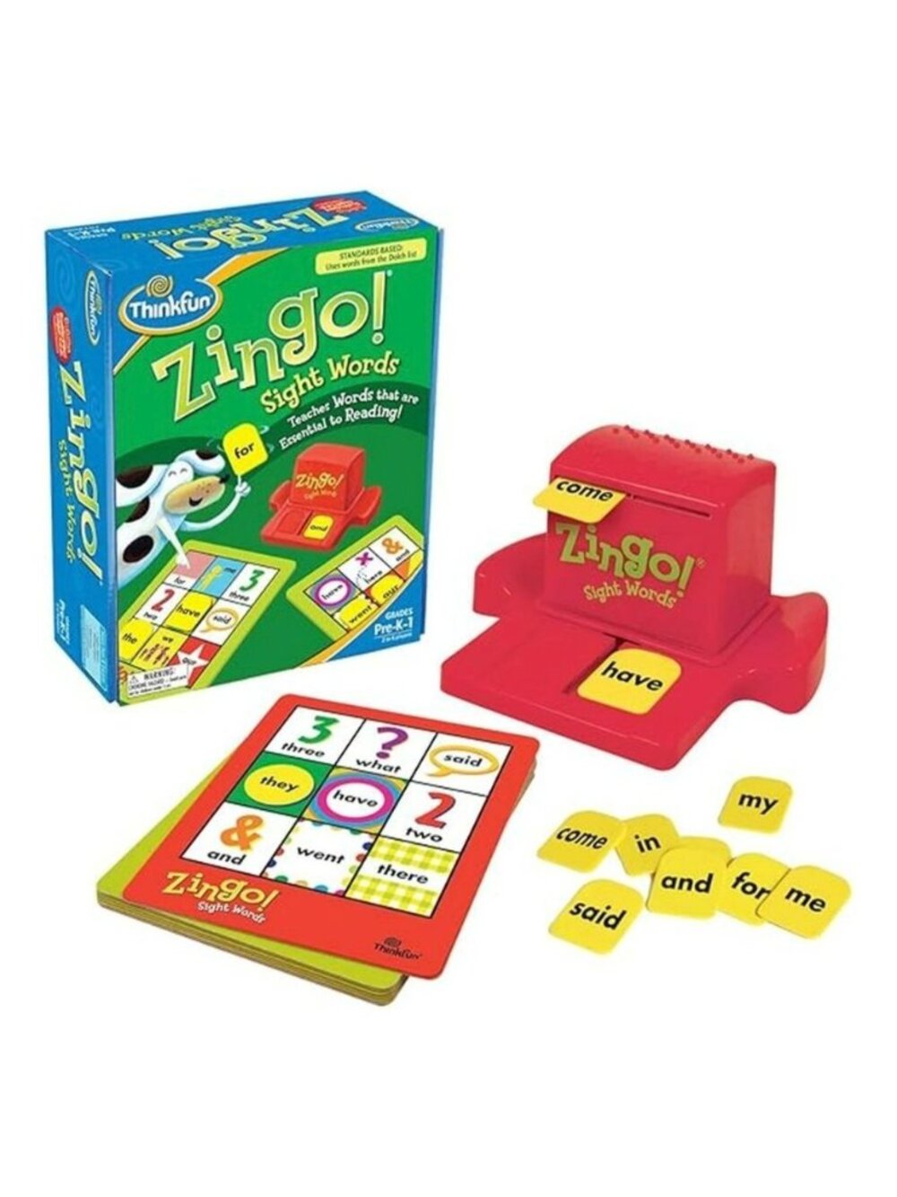 Thinkfun Zingo Sight Words Bingo Game4+ Educational Learning Toy NEW -78